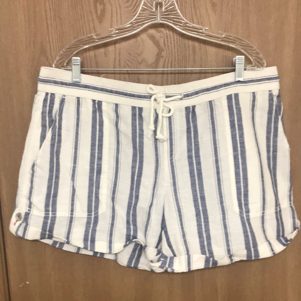 Nautica Pull On Linen & Cotton Shorts Size XXL